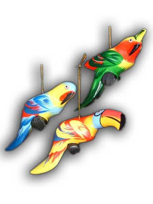 Tropical Bird Wood Ornament