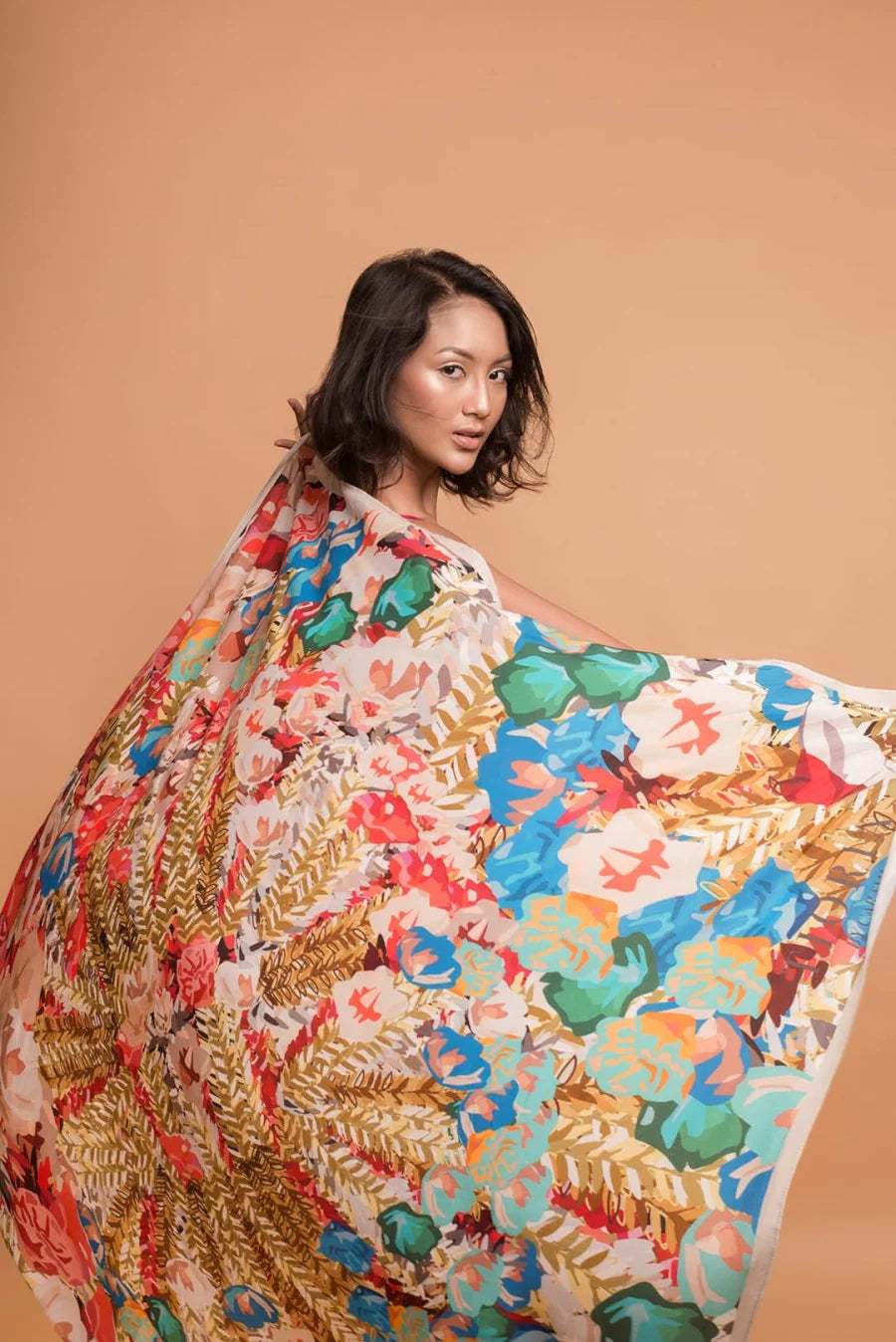 Tioria Scarf Floral Ondel Ondel
