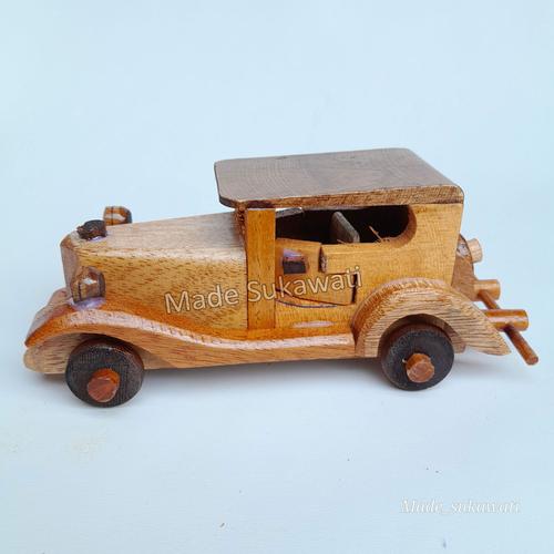 Miniature Wooden Classic Car