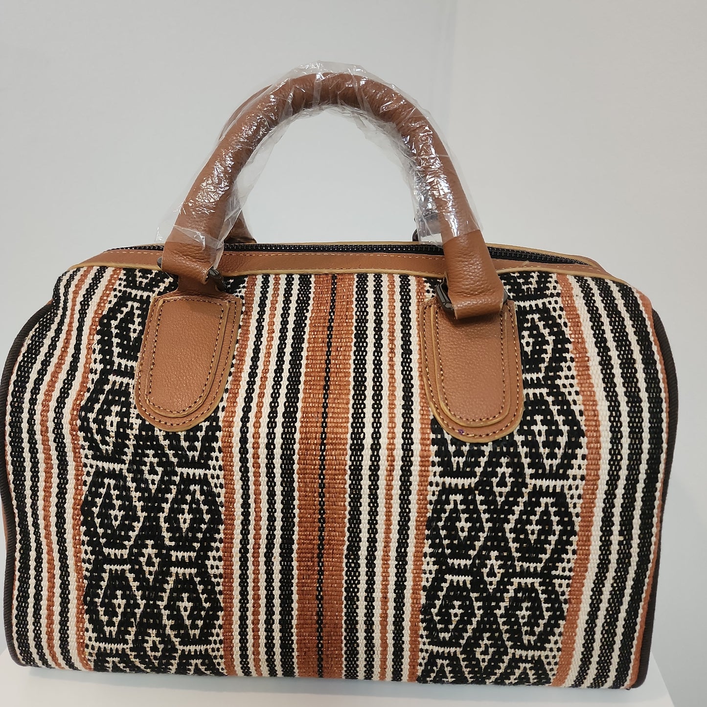 Tas Jinjing Tenun Coklat