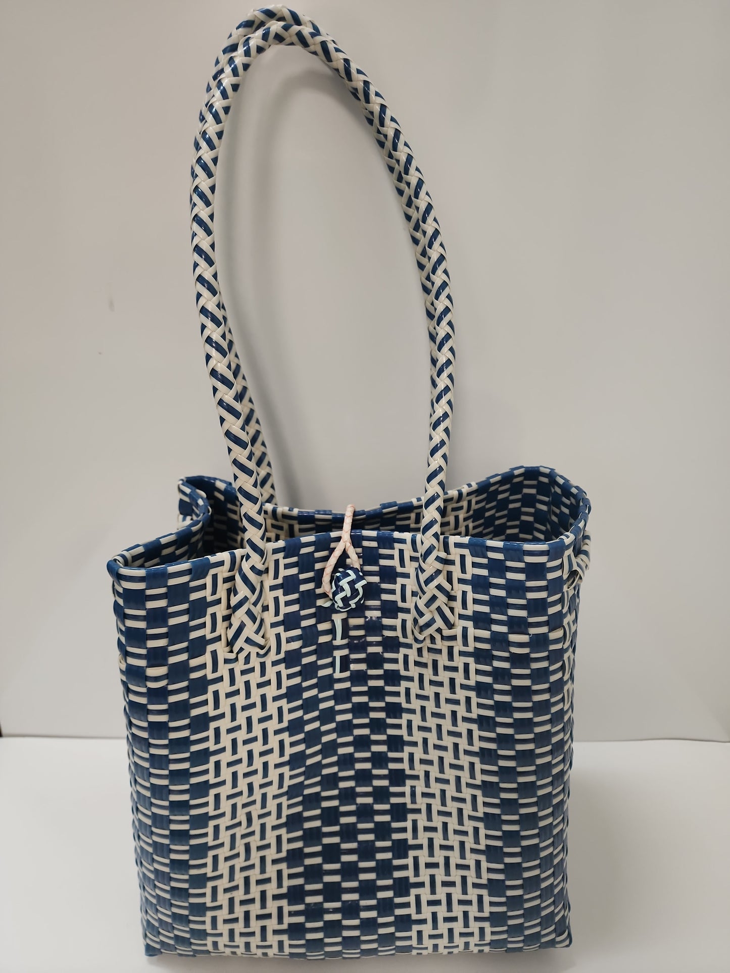 Hand Woven Plastic Medium Bag