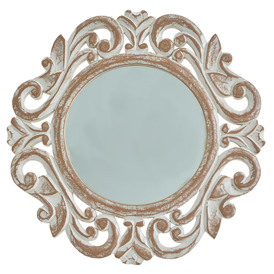 Carved Wooden Mirror