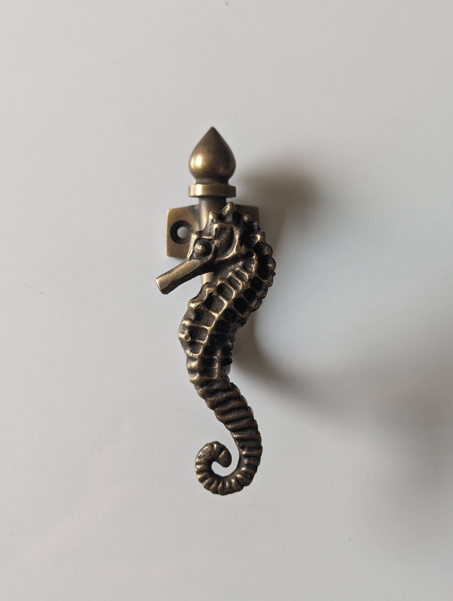 Seahorse Brass Hook