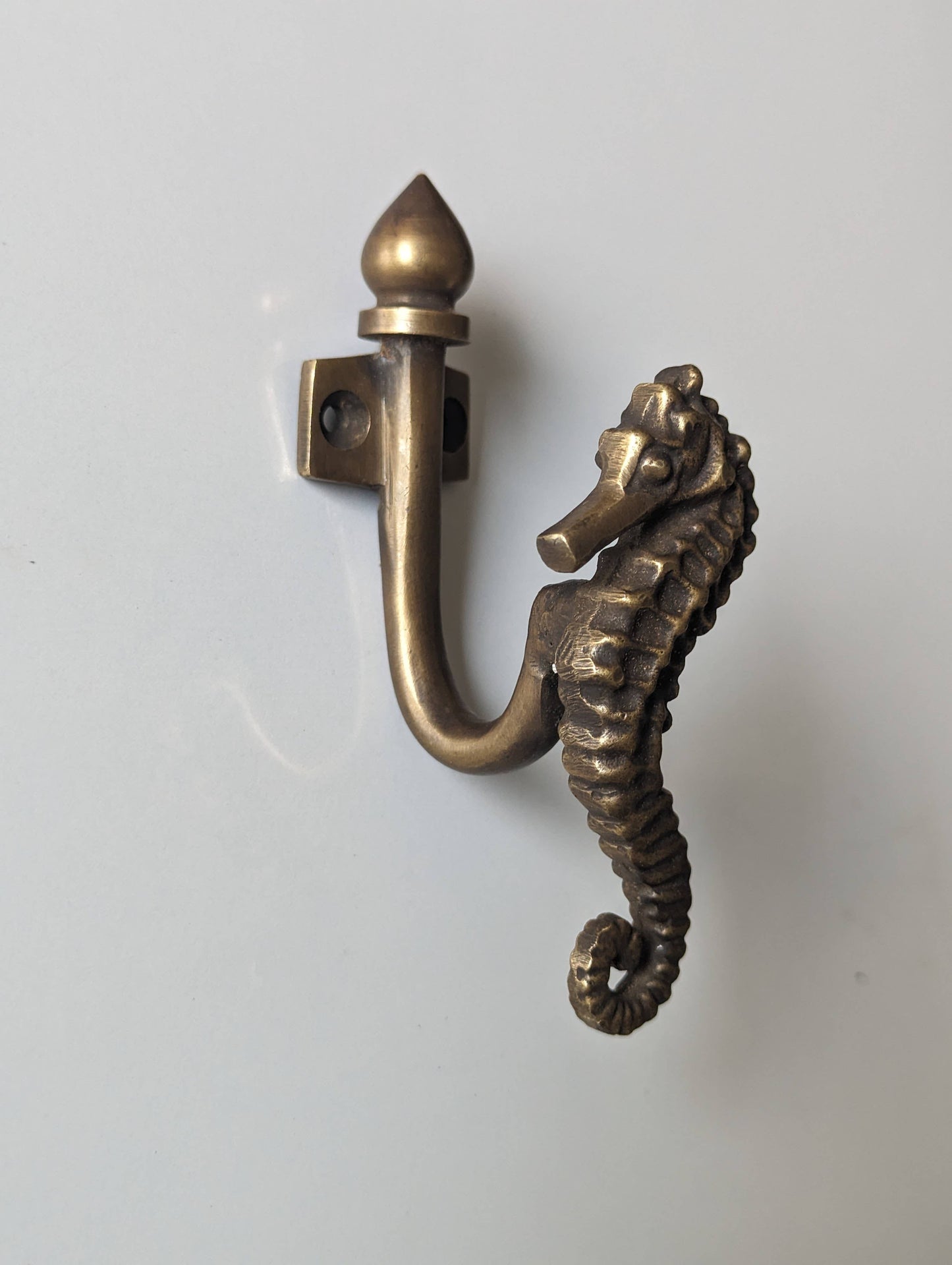 Seahorse Brass Hook
