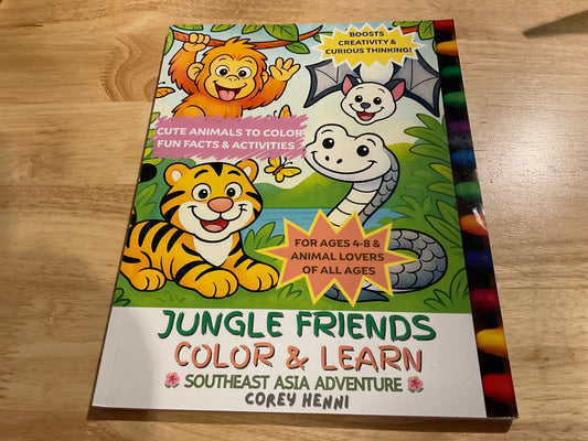 Jungle Friends Color & Learn