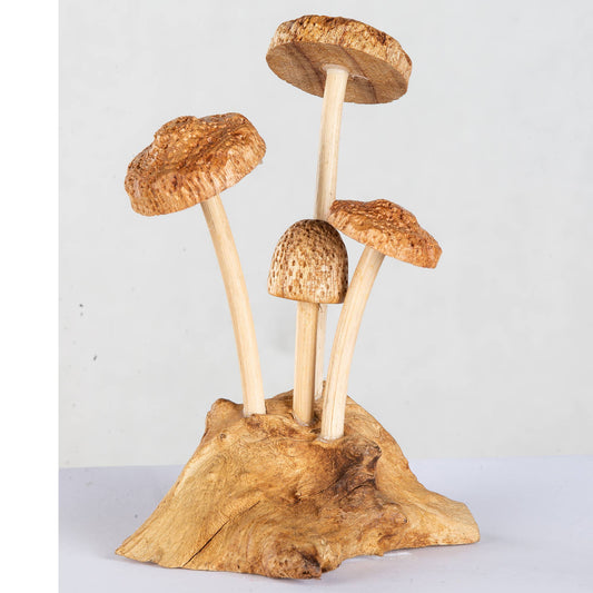 FOUR  MUSHROOM W/BASE