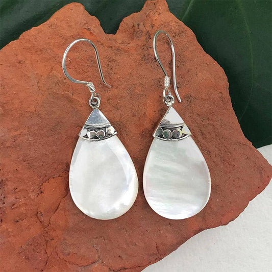 Mother-of-pearl Teardrops - S.Silver