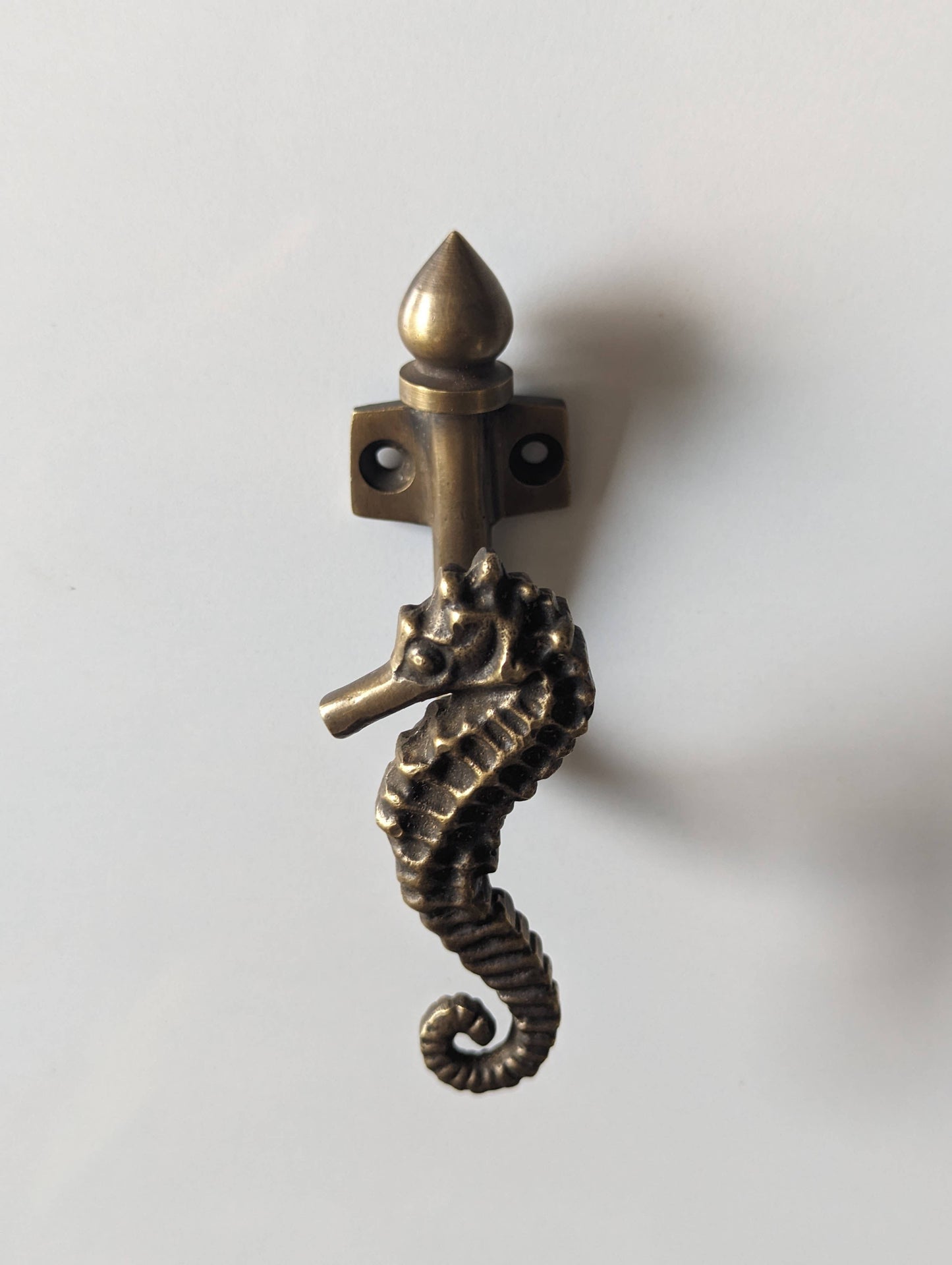 Seahorse Brass Hook