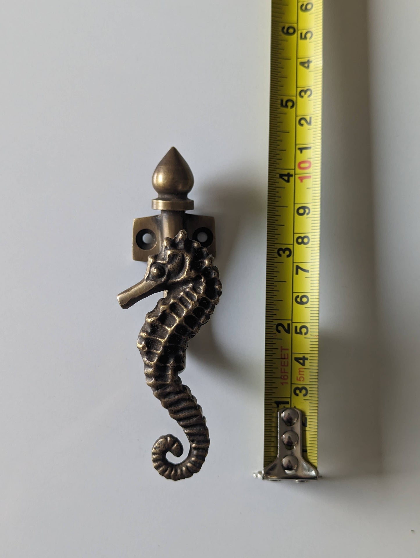 Seahorse Brass Hook
