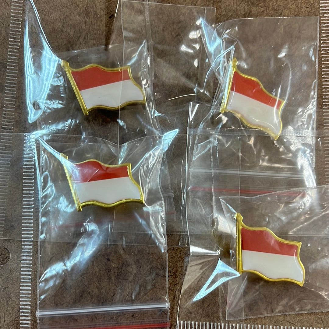 Indonesian Flag Lapel Pin