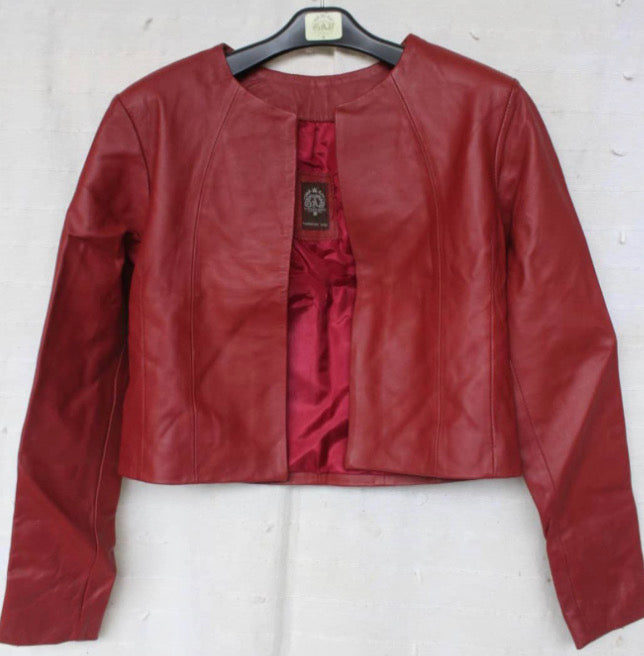 Red Leather Jacket LLJ-02