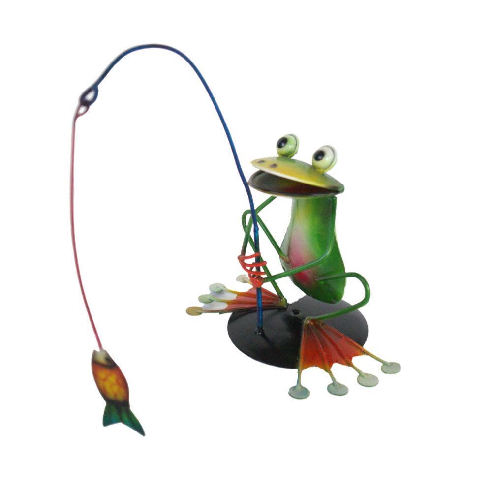 Frogs Fishing Metal