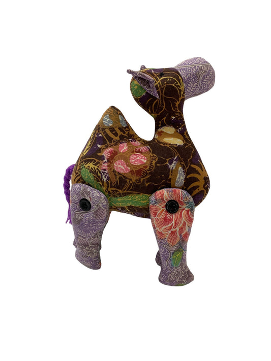 Stuffed Camel-Batik Print: Large