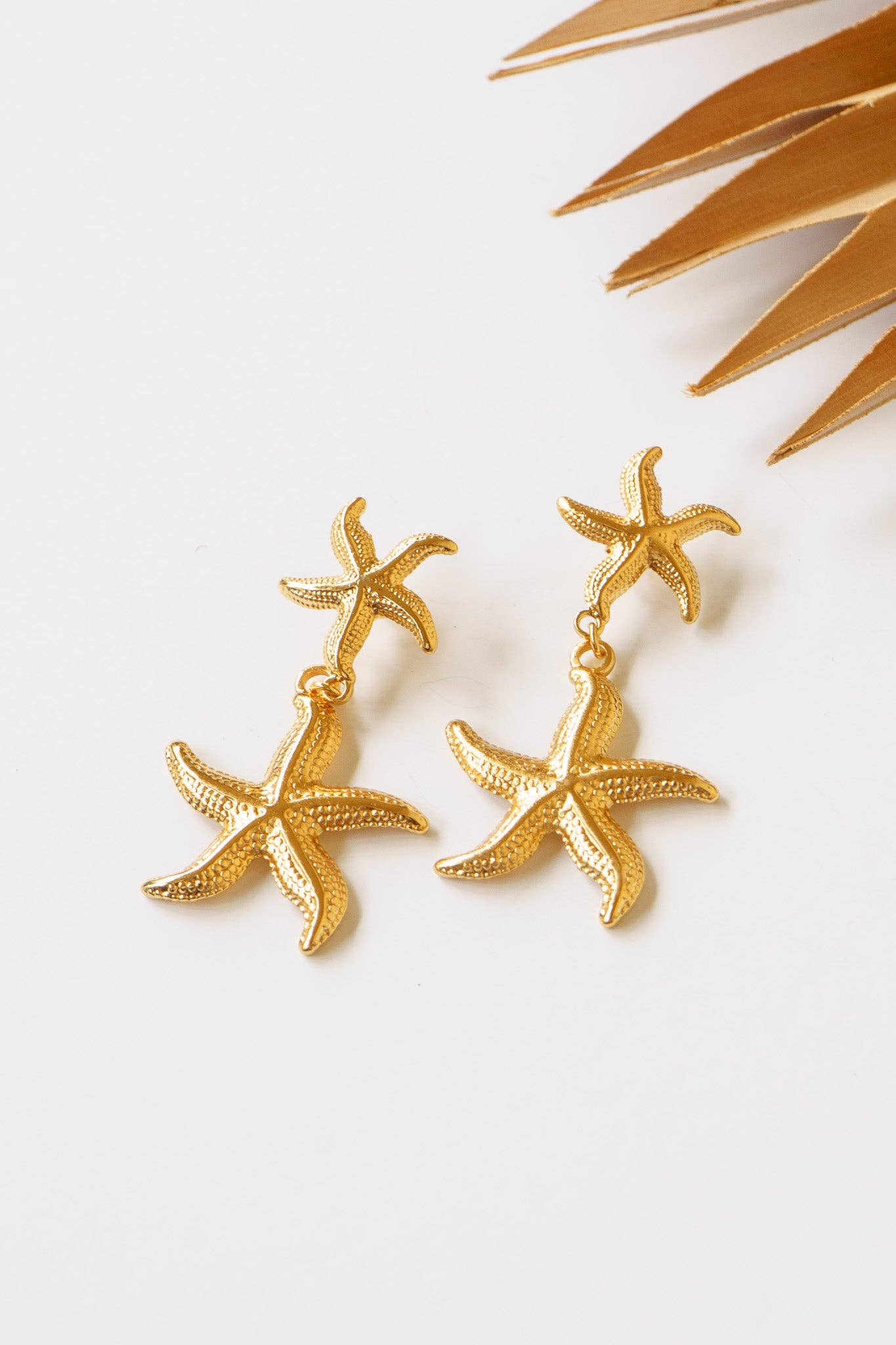 Golden Starfish Earring
