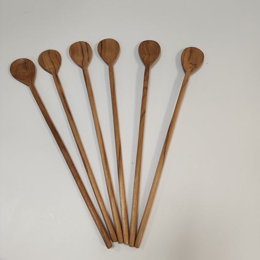 Wooden Long Spoon 10"