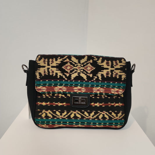 Tas Slempang Ulos Garis Ijo
