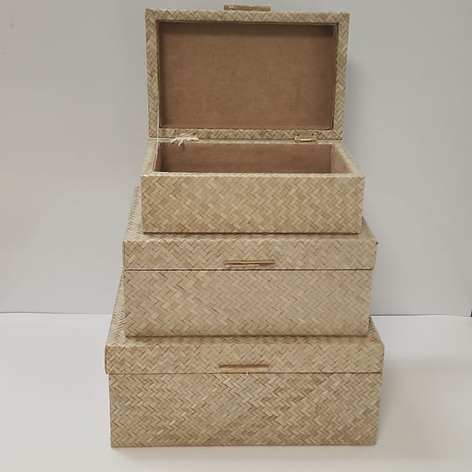 Pandan Woven Jewelry Box Medium