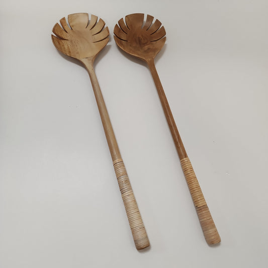 Wooden Salad Mixer 2pcs