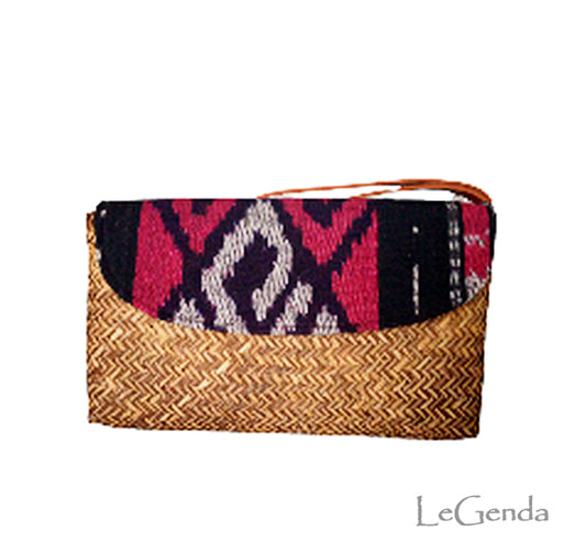 Woven Ikat Bamboo Wallet