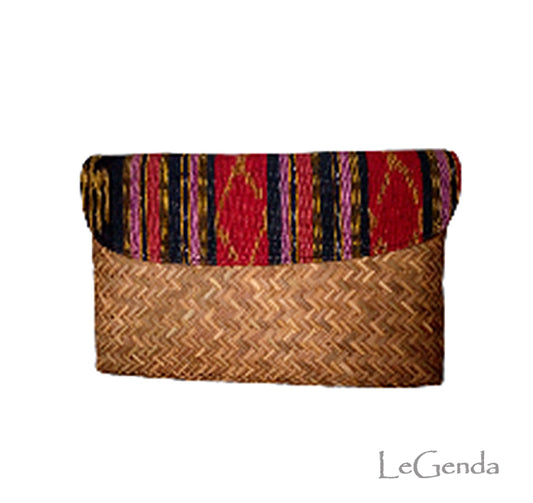 Hand Made Woven Bamboo Clutch