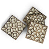 Carved Wooden Coasters, Set of 4